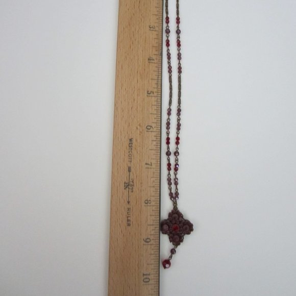 Vintage Liz Palacios' Purple/Red Swarovski Crystal - Picture 6 of 7